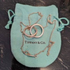Tiffany and Co sterling silver rings necklace